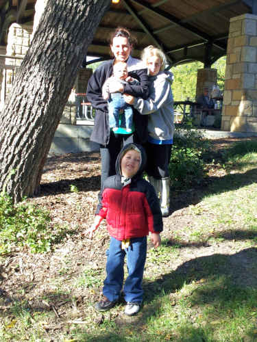 Melinda and the kids all got involved in the cleanup! Toumi Force